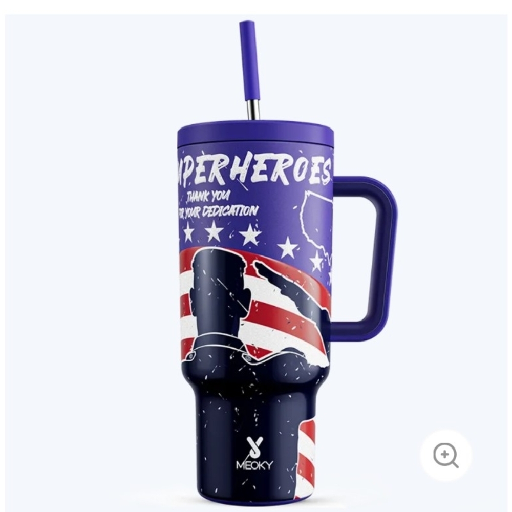 Meoky 40 Oz Superhero Tumbler New In Box